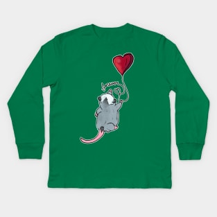 Forever: Romantic Opossum Kids Long Sleeve T-Shirt